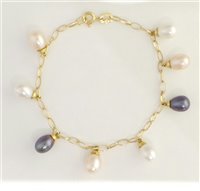 Bracciale Stocco Gioielli Donna in Oro giallo Perla 014/B - 014/B